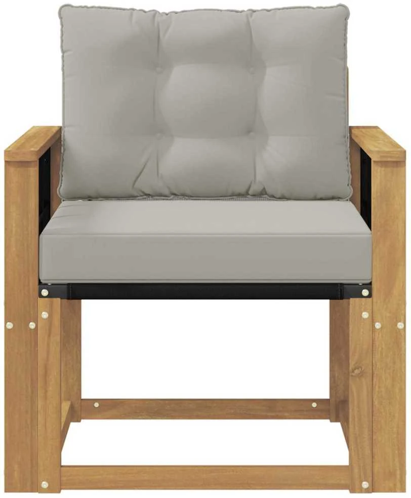 Lauko sofa Kietasis akacijos medis ir Textilene Balta
