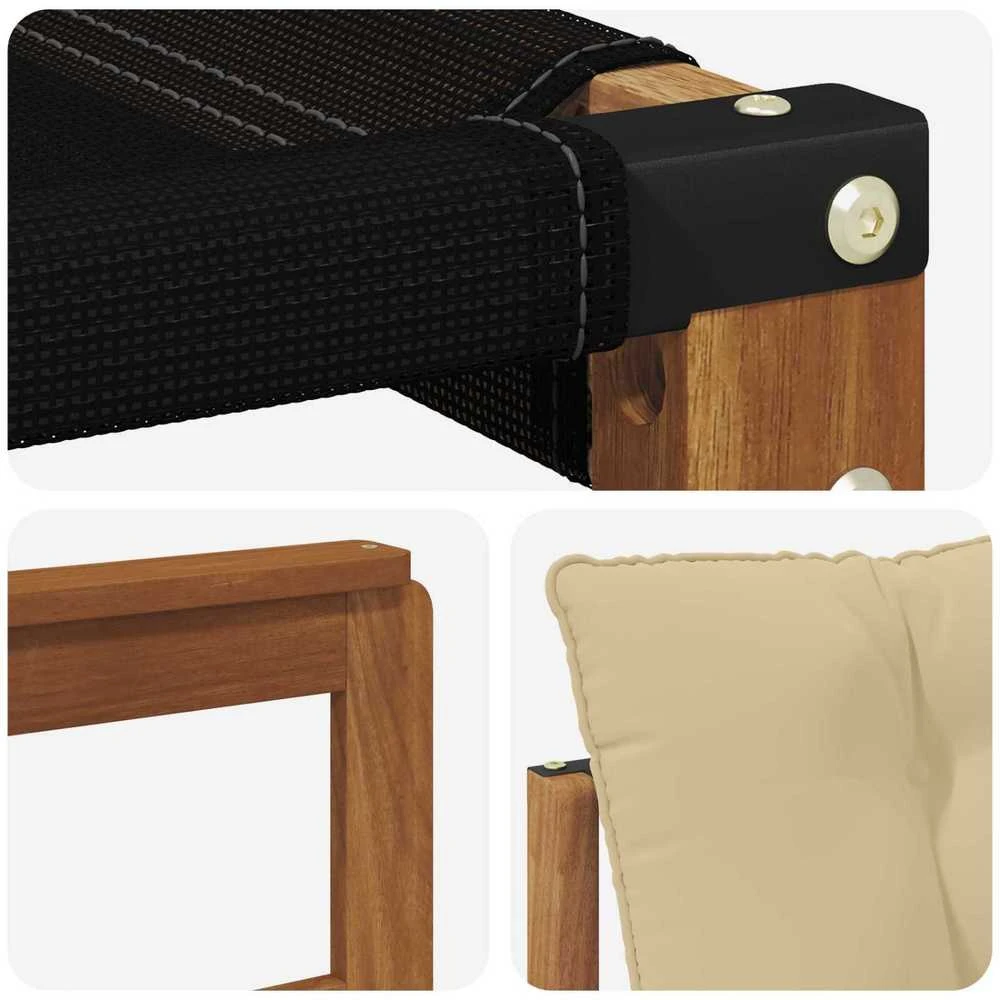 Lauko sofa Kietos akacijos mediena Natūrali