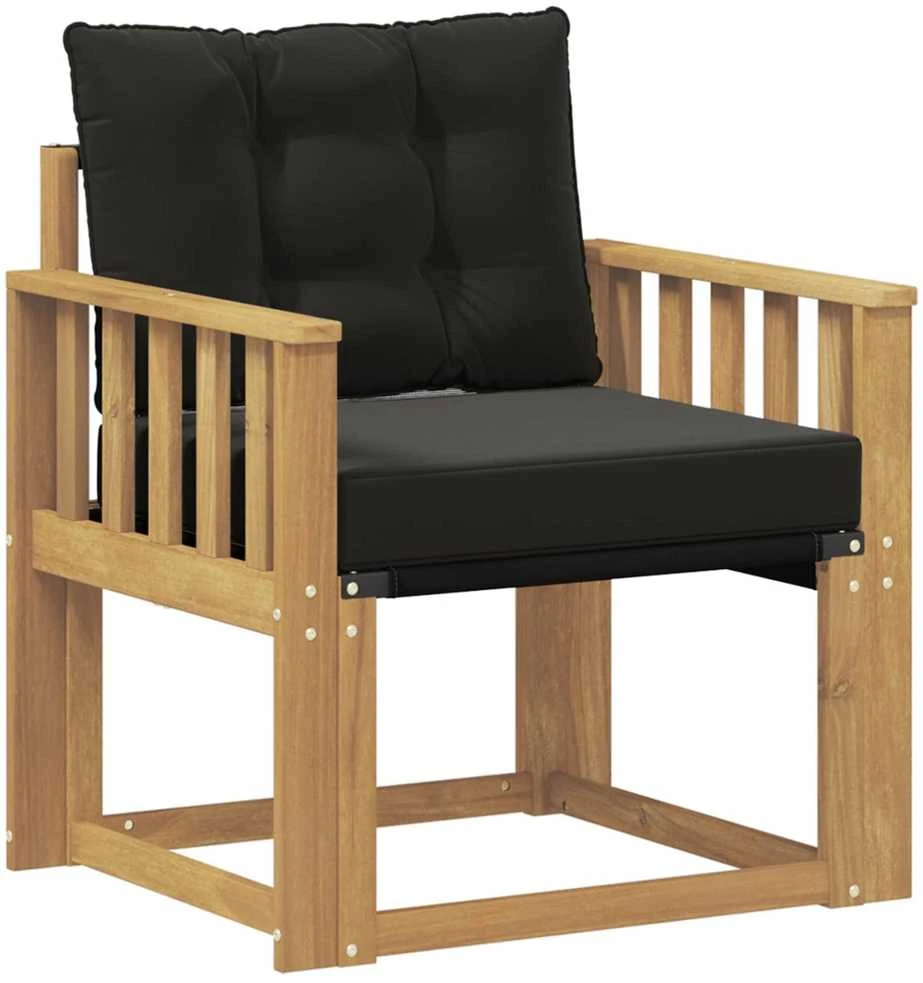 Lauko sofa Kietasis akacijos medis ir Textilene Balta