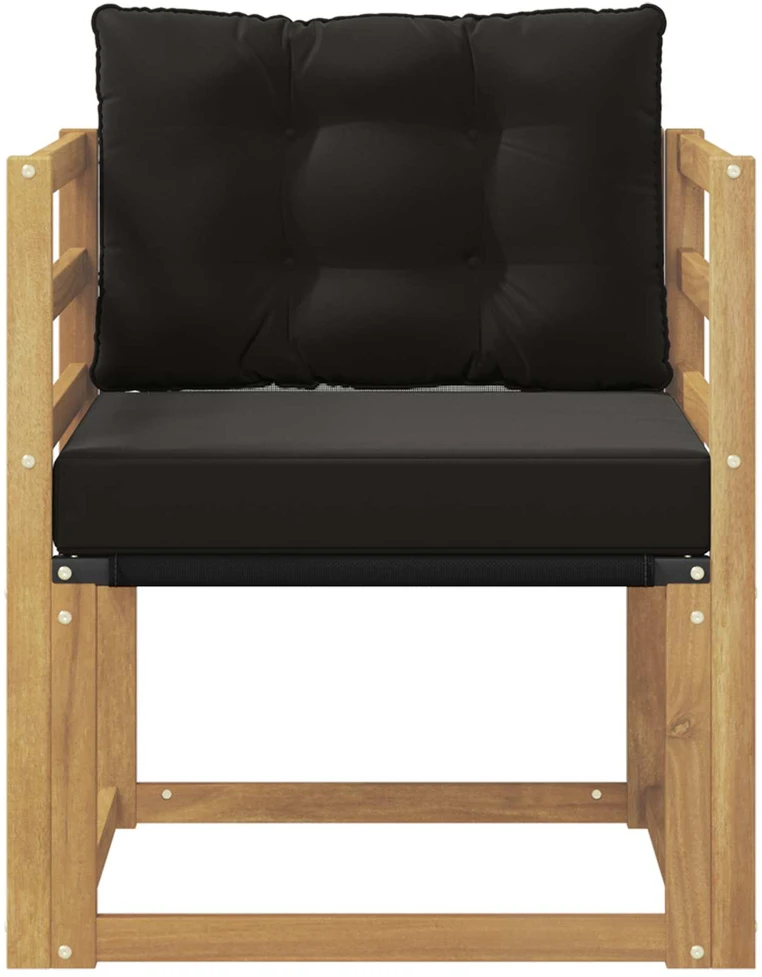 Lauko sofa Kietasis akacijos medis ir Textilene Balta