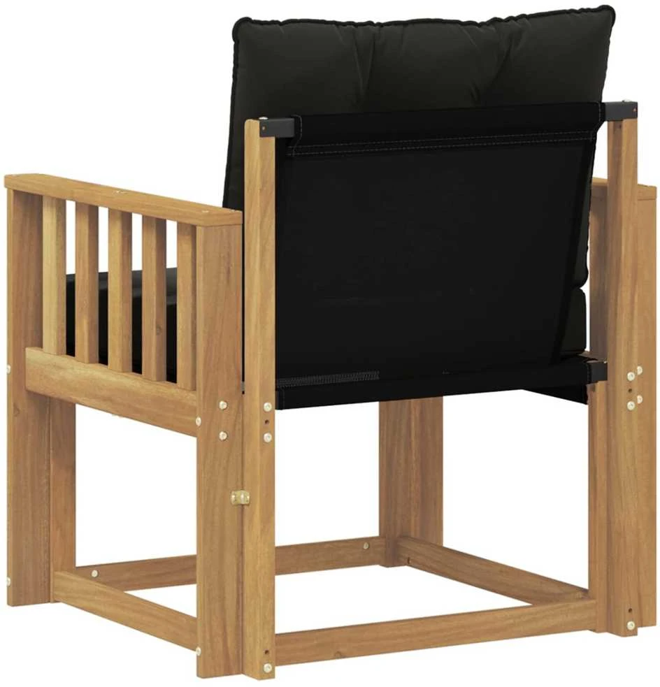 Lauko sofa Kietasis akacijos medis ir Textilene Balta