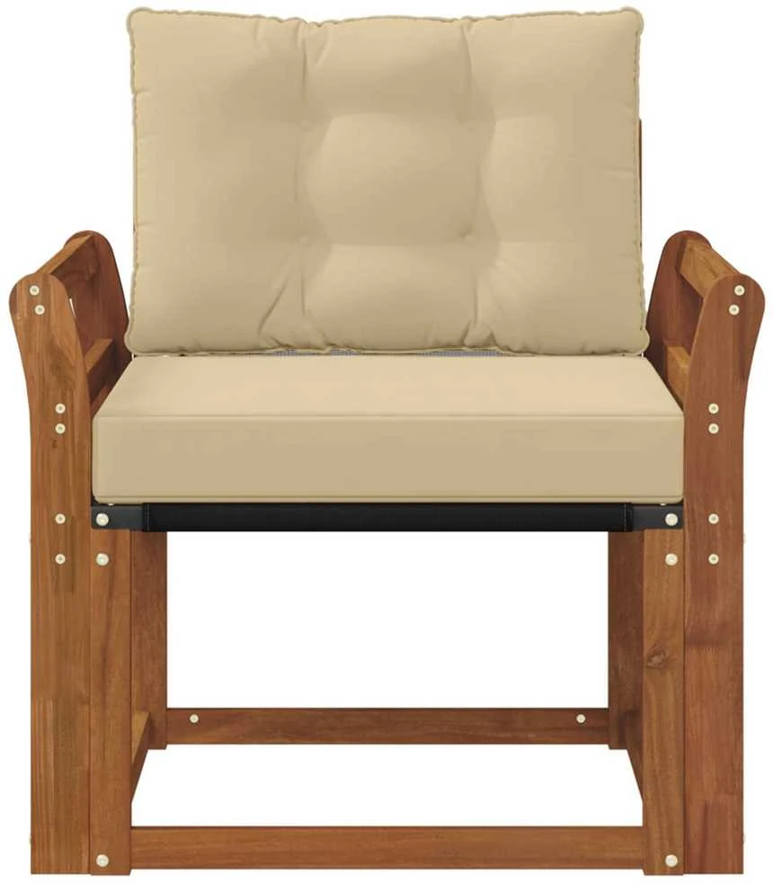 Lauko sofa Kietos akacijos mediena Natūrali