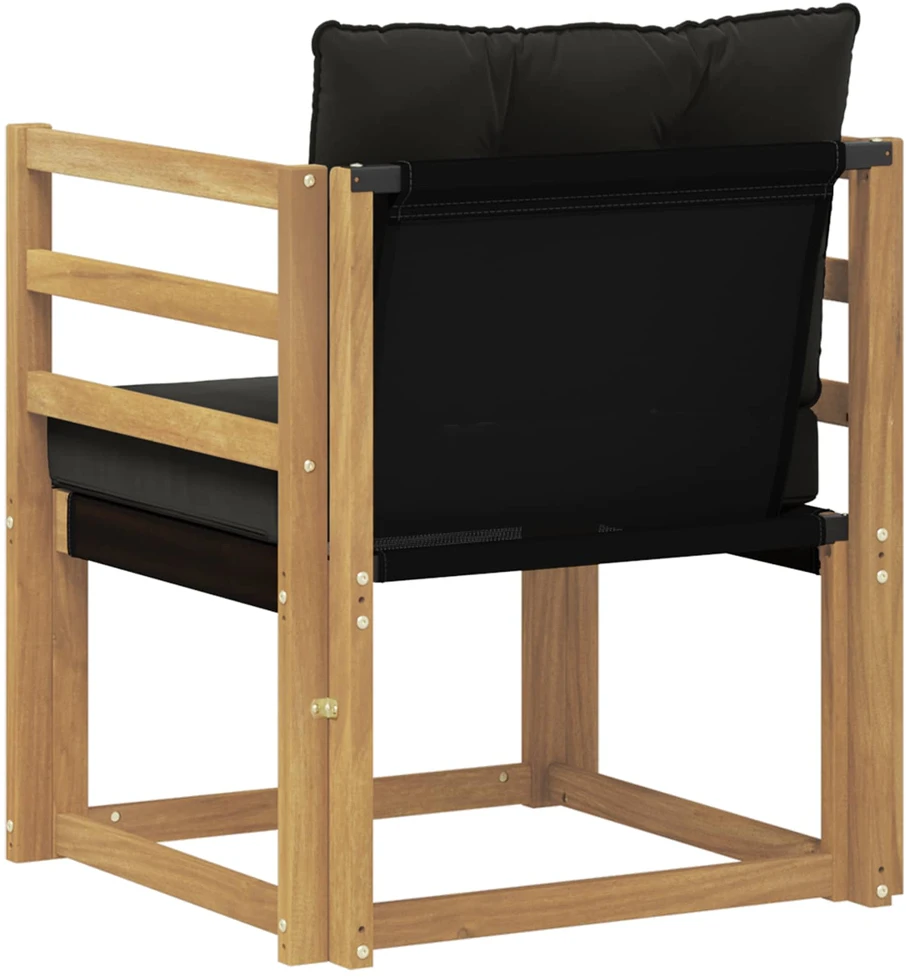 Lauko sofa Kietasis akacijos medis ir Textilene Balta