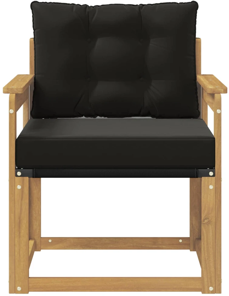 Lauko sofa Kietasis akacijos medis ir Textilene Balta