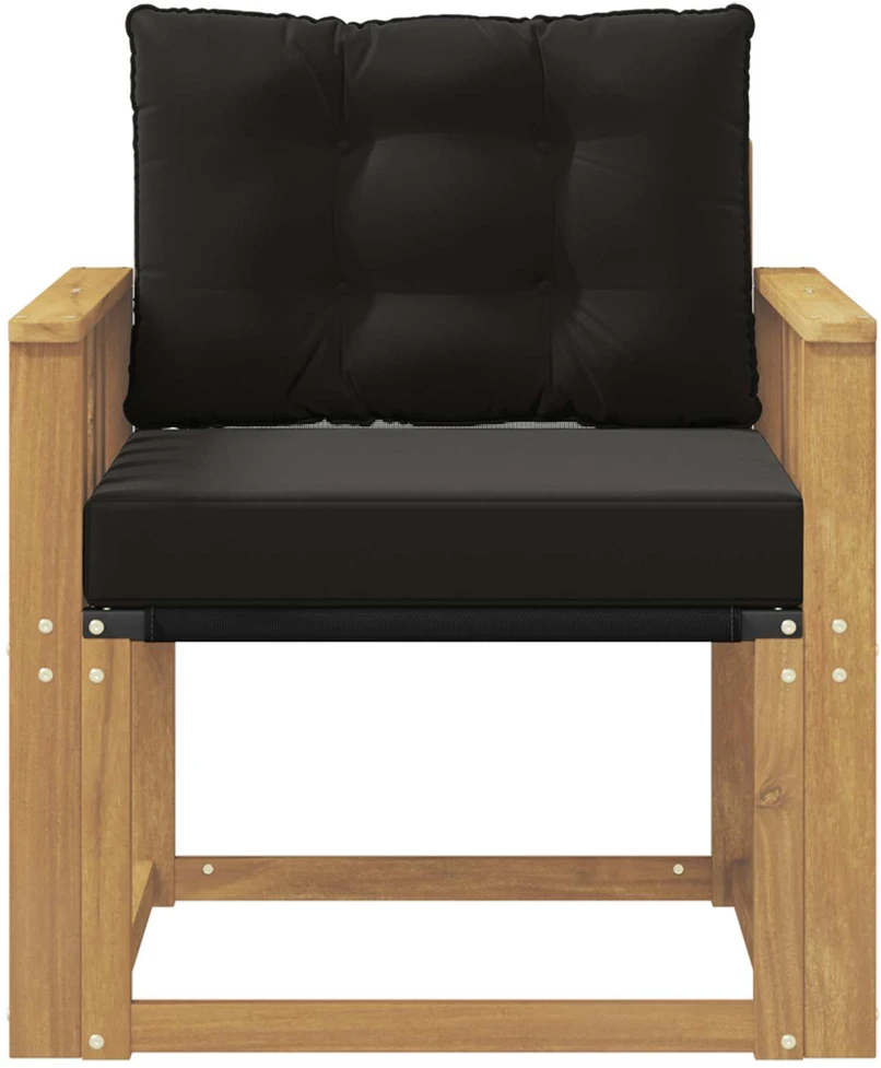 Lauko sofa Kietasis akacijos medis ir Textilene Balta