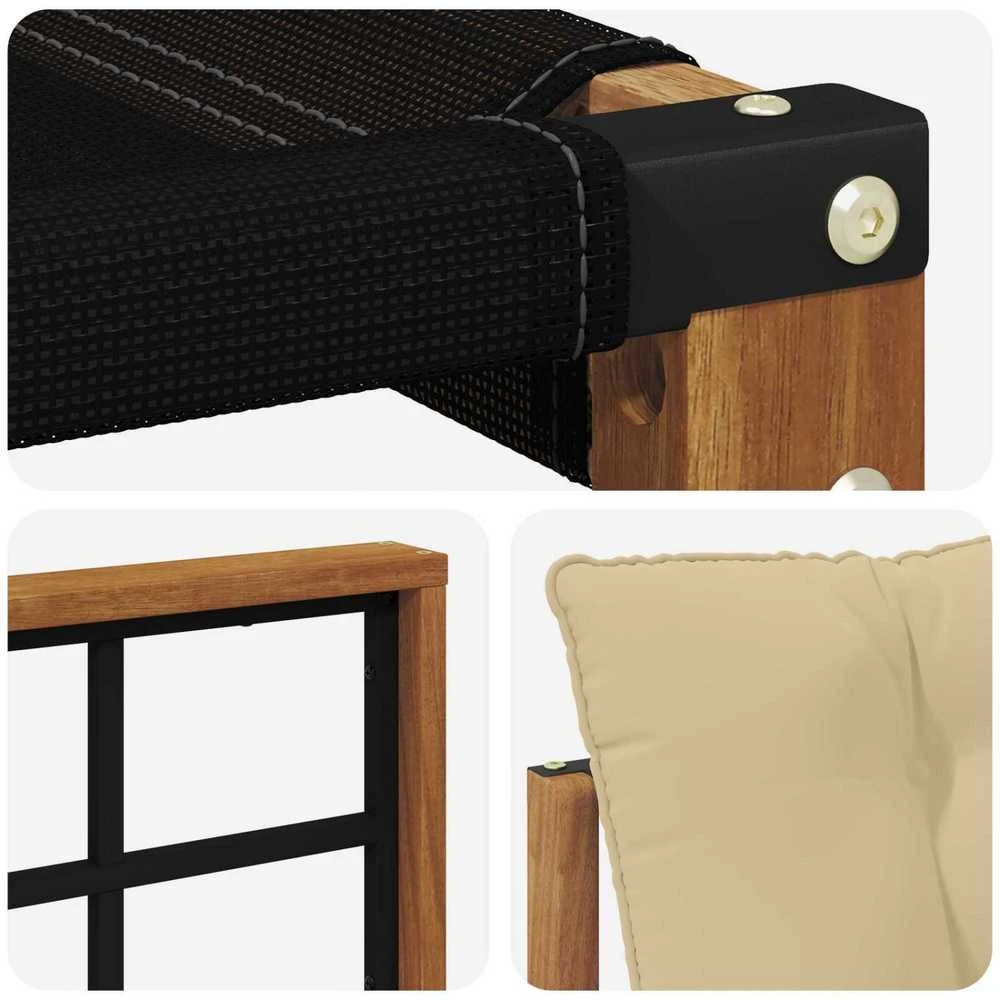 Lauko sofa Kietos akacijos mediena Natūrali