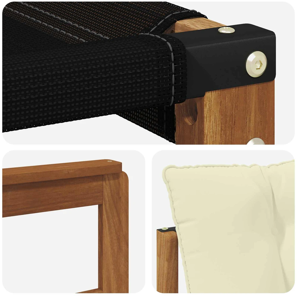 Lauko sofa Kietasis akacijos medis ir Textilene
