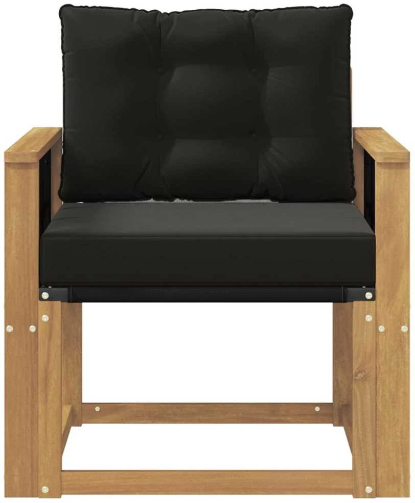 Lauko sofa Kietasis akacijos medis ir Textilene Balta