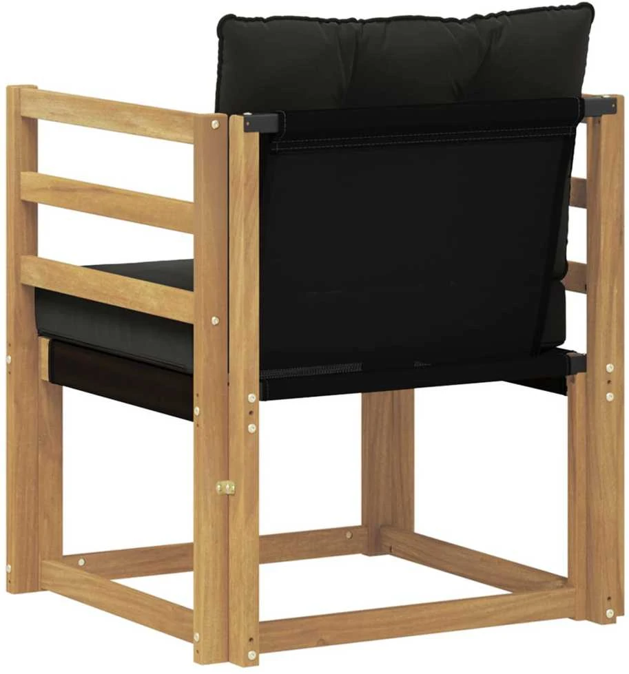 Lauko sofa Kietasis akacijos medis ir Textilene Balta