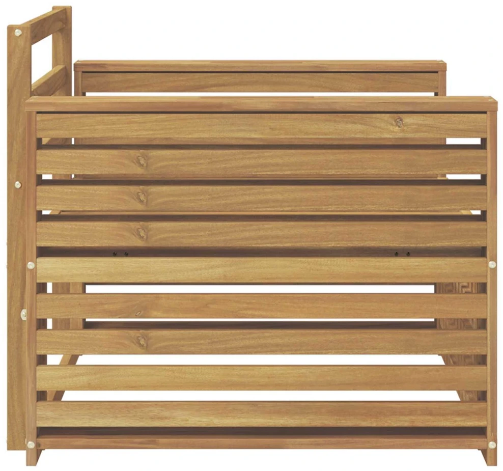 Lauko sofa Kietos akacijos mediena Balta