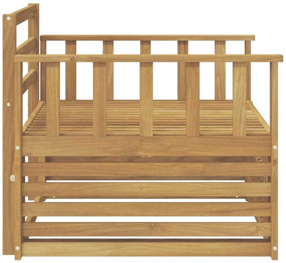 Lauko sofa Kietos akacijos mediena Balta