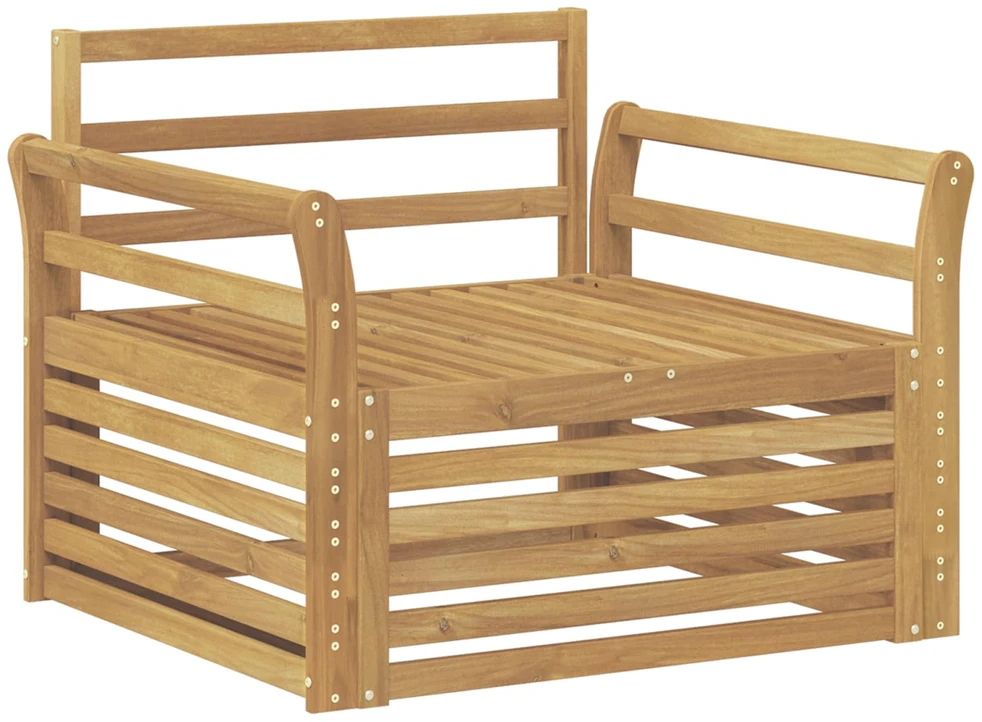 Lauko sofa Kietos akacijos mediena Balta