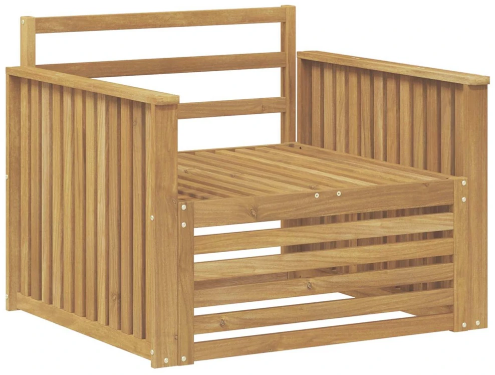 Lauko sofa Kietos akacijos mediena Balta