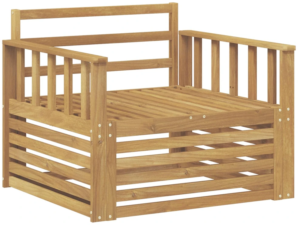 Lauko sofa Kietos akacijos mediena Balta