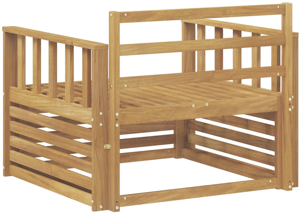 Lauko sofa Kietos akacijos mediena Balta