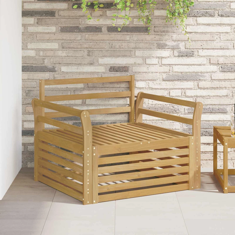 Lauko sofa Kietos akacijos mediena Balta