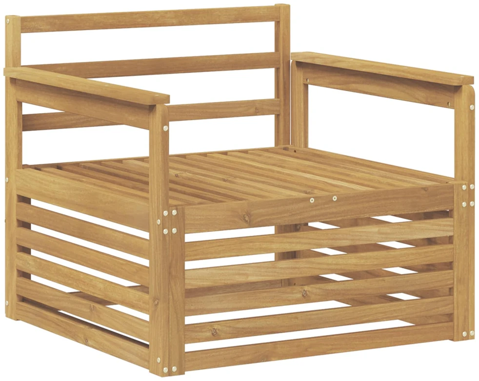 Lauko sofa Kietos akacijos mediena Balta