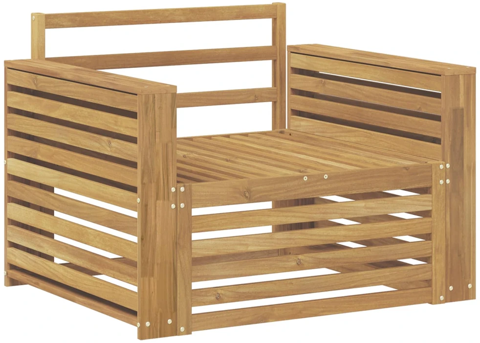 Lauko sofa Kietos akacijos mediena Balta