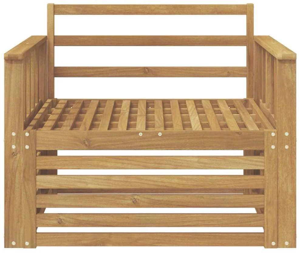 Lauko sofa Kietos akacijos mediena Balta
