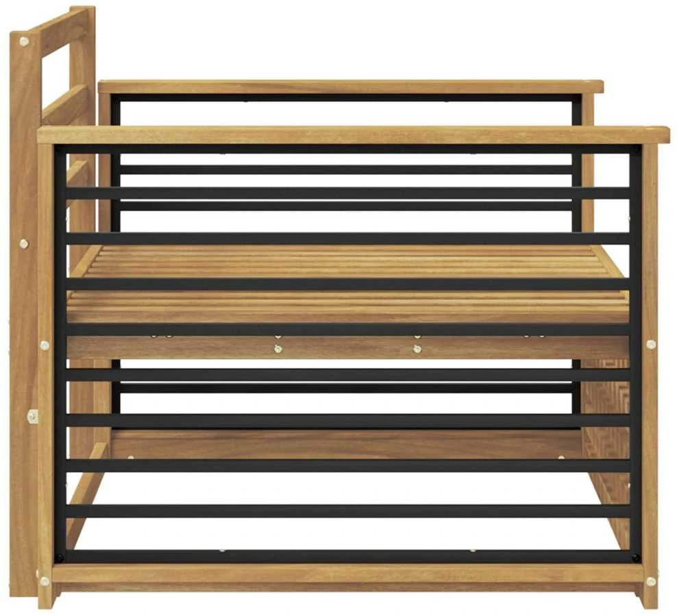 Lauko sofa Kietos akacijos mediena Balta