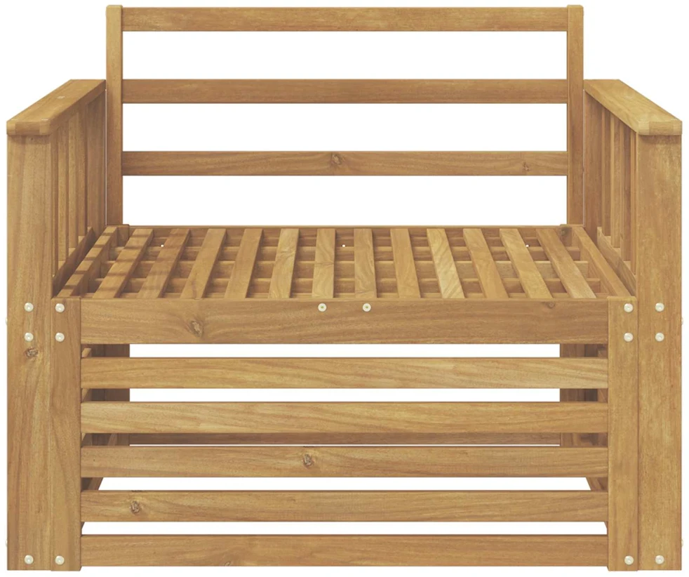 Lauko sofa Kietos akacijos mediena Balta