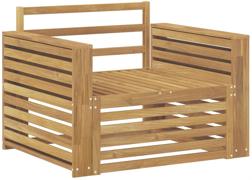 Lauko sofa Kietos akacijos mediena Balta