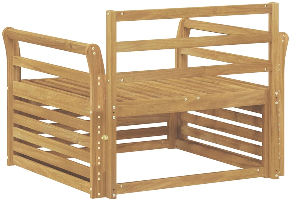 Lauko sofa Kietos akacijos mediena Balta
