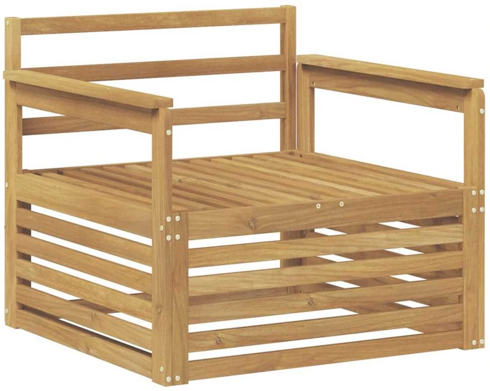 Lauko sofa Kietos akacijos mediena Balta