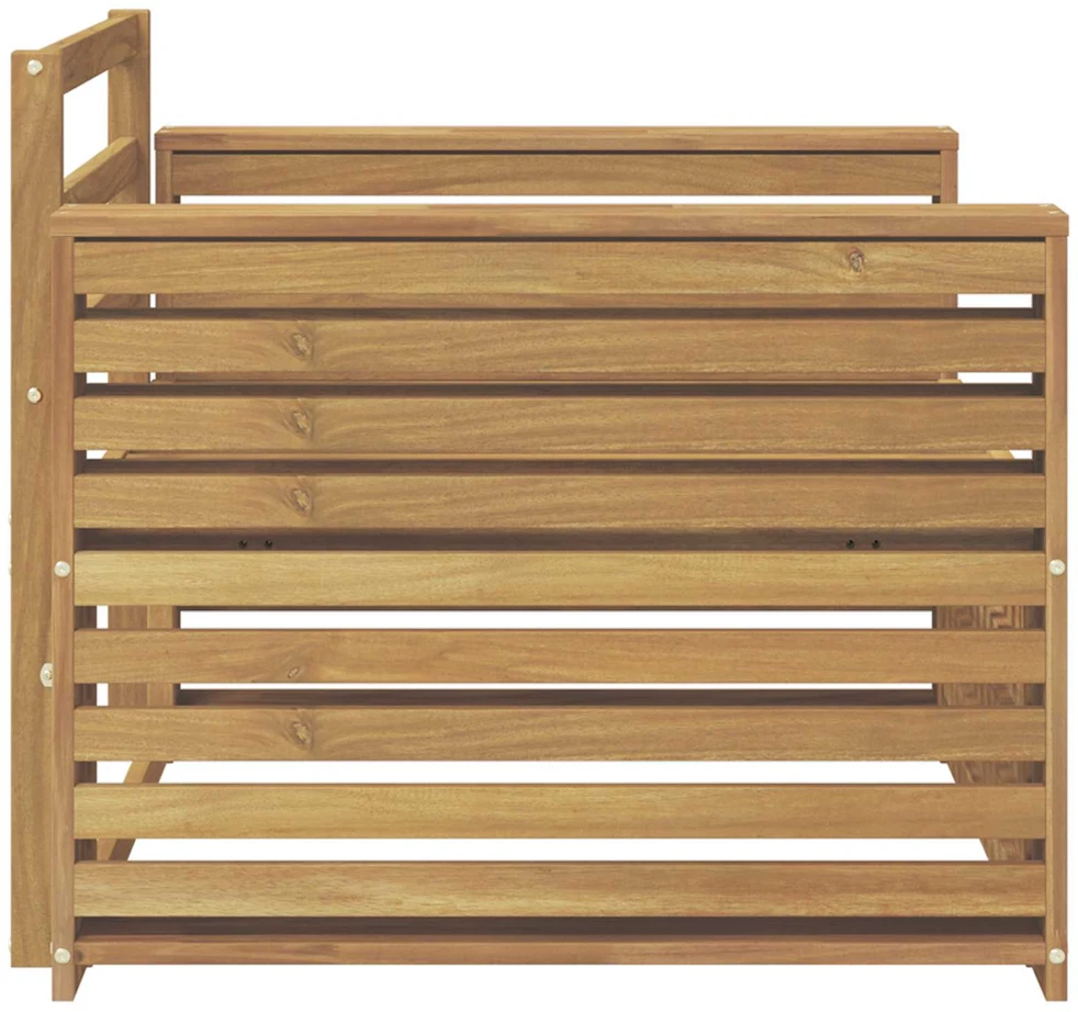 Lauko sofa Kietos akacijos mediena Balta