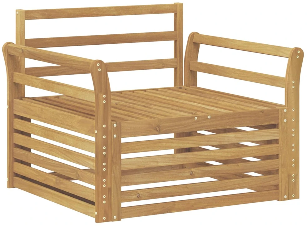 Lauko sofa Kietos akacijos mediena Balta