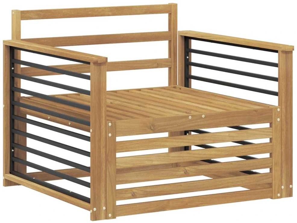 Lauko sofa Kietos akacijos mediena Balta
