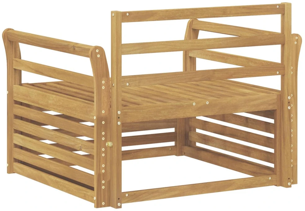 Lauko sofa Kietos akacijos mediena Balta