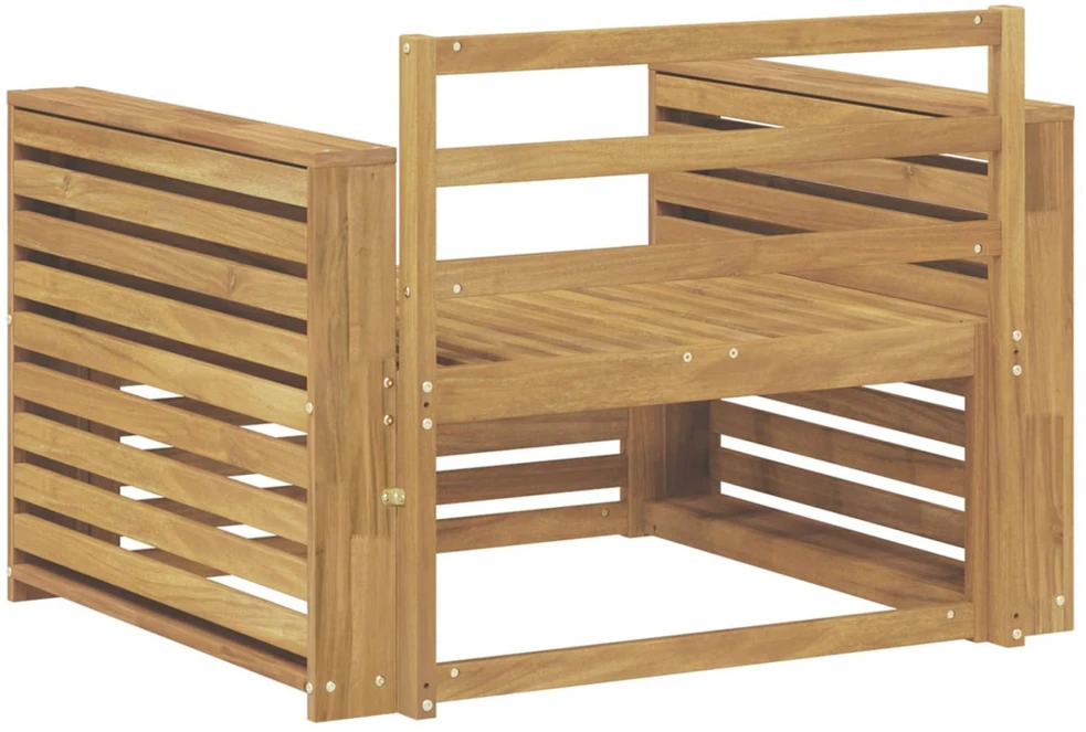 Lauko sofa Kietos akacijos mediena Balta