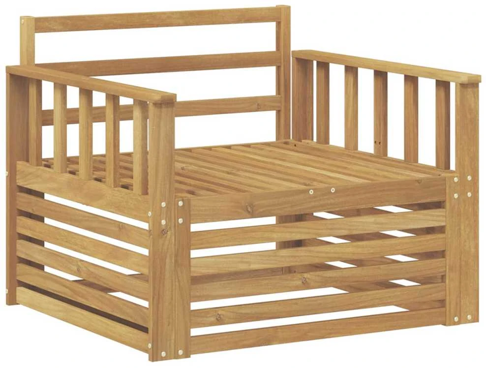 Lauko sofa Kietos akacijos mediena Balta