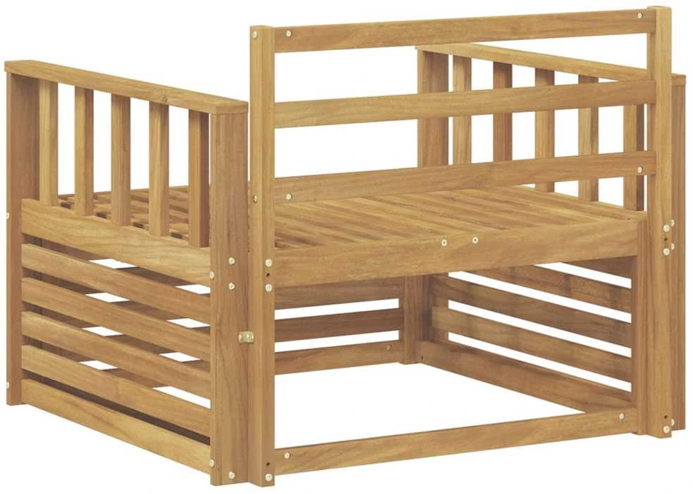 Lauko sofa Kietos akacijos mediena Balta