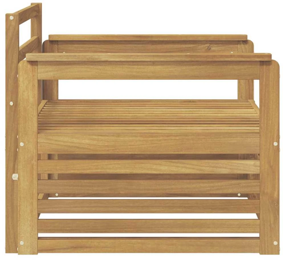 Lauko sofa Kietos akacijos mediena Balta