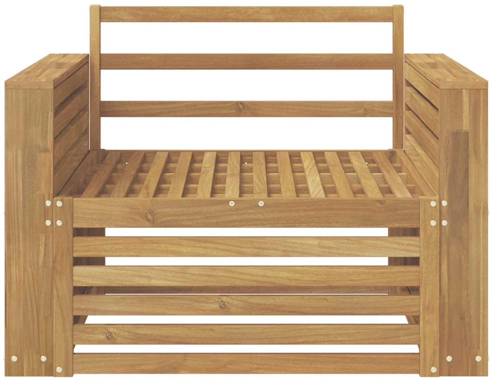 Lauko sofa Kietos akacijos mediena Balta