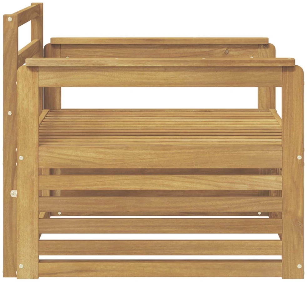 Lauko sofa Kietos akacijos mediena Balta
