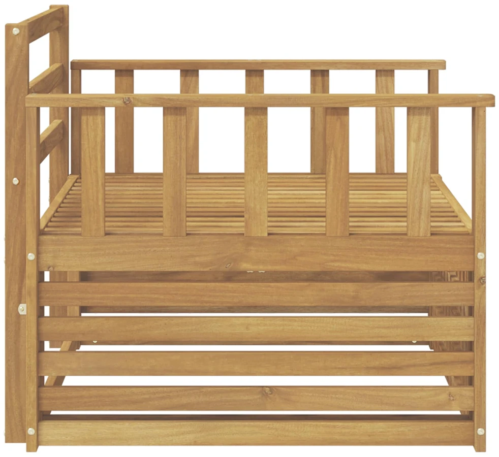 Lauko sofa Kietos akacijos mediena Balta