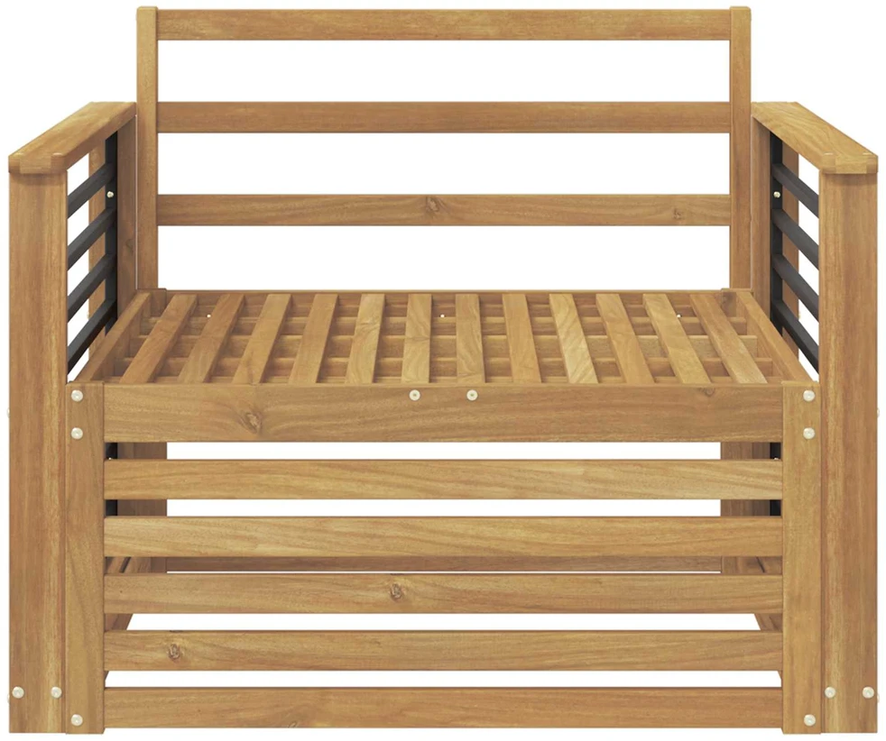 Lauko sofa Kietos akacijos mediena Balta