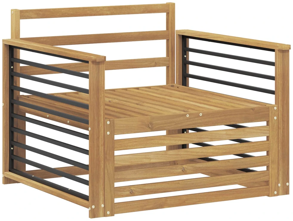 Lauko sofa Kietos akacijos mediena Balta