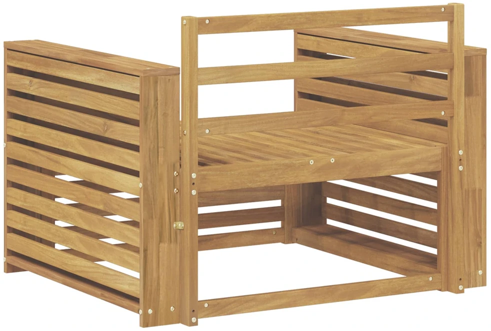 Lauko sofa Kietos akacijos mediena Balta