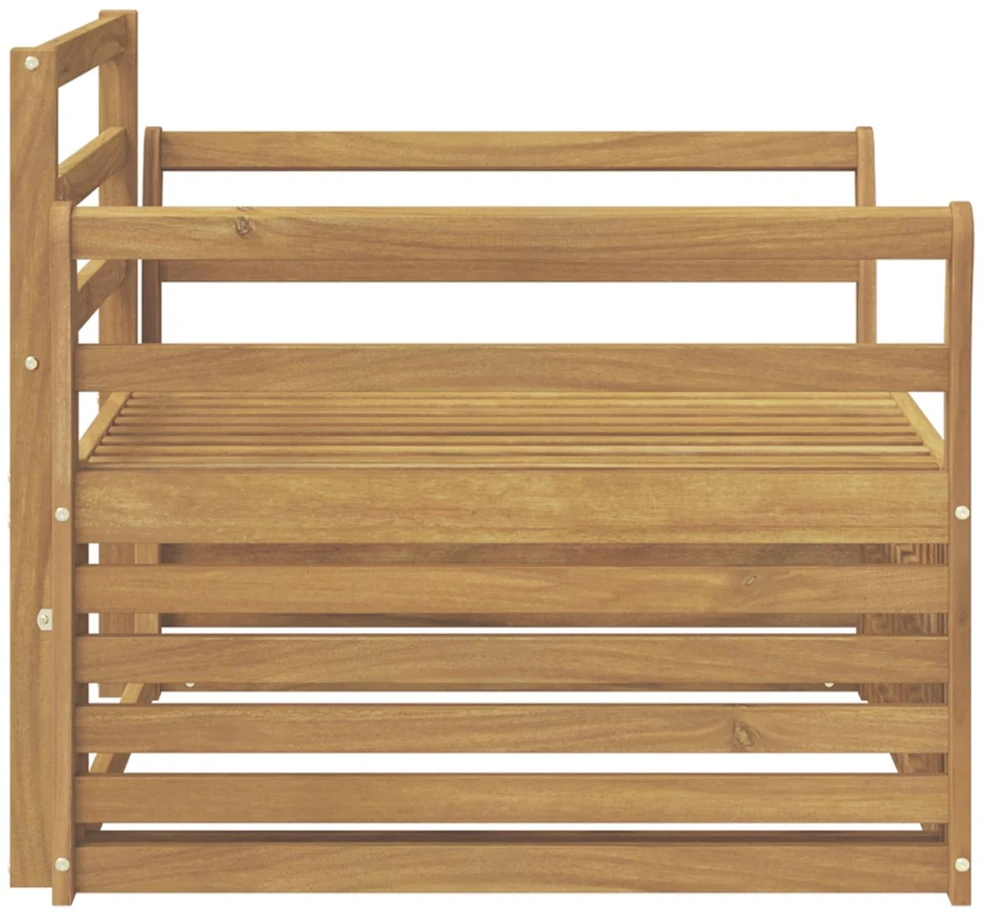 Lauko sofa Kietos akacijos mediena Balta
