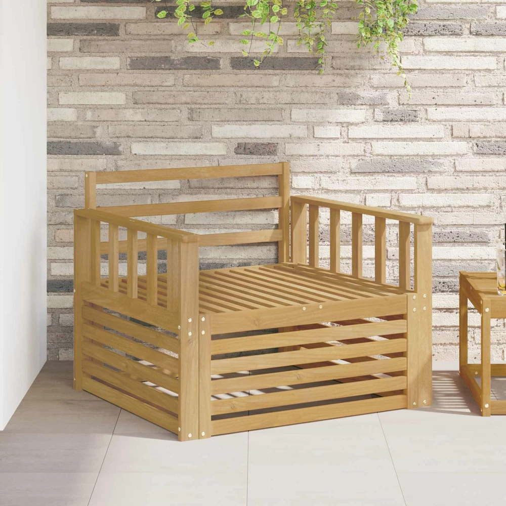 Lauko sofa Kietos akacijos mediena Balta