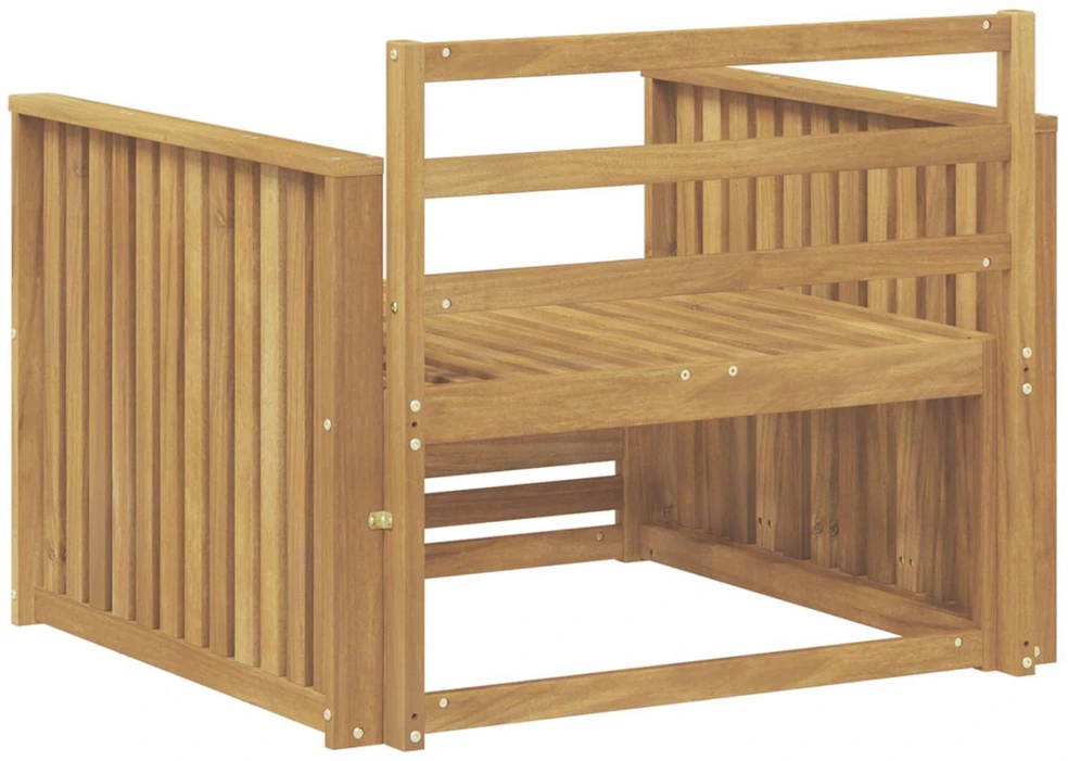 Lauko sofa Kietos akacijos mediena Balta