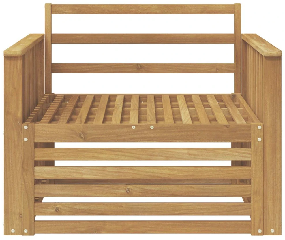 Lauko sofa Kietos akacijos mediena Balta