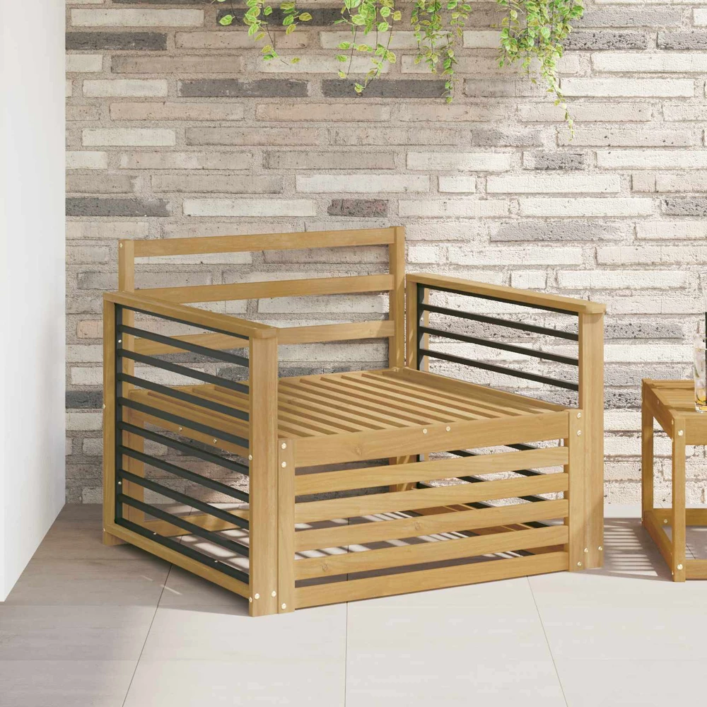 Lauko sofa Kietos akacijos mediena Balta
