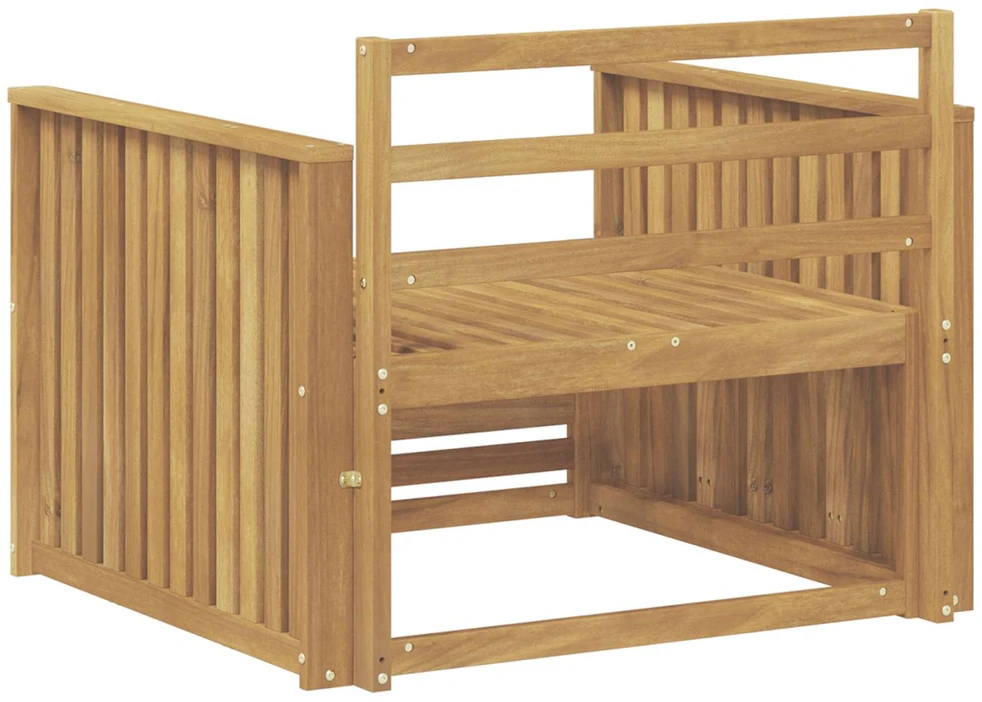 Lauko sofa Kietos akacijos mediena Balta
