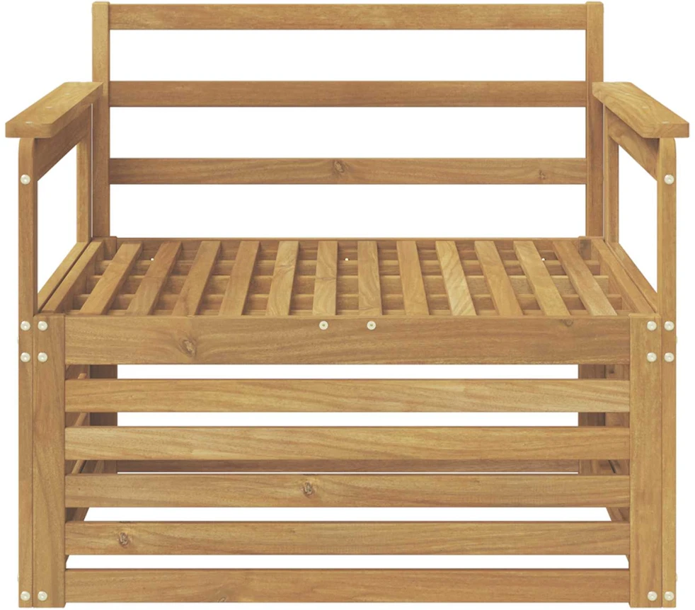 Lauko sofa Kietos akacijos mediena Balta