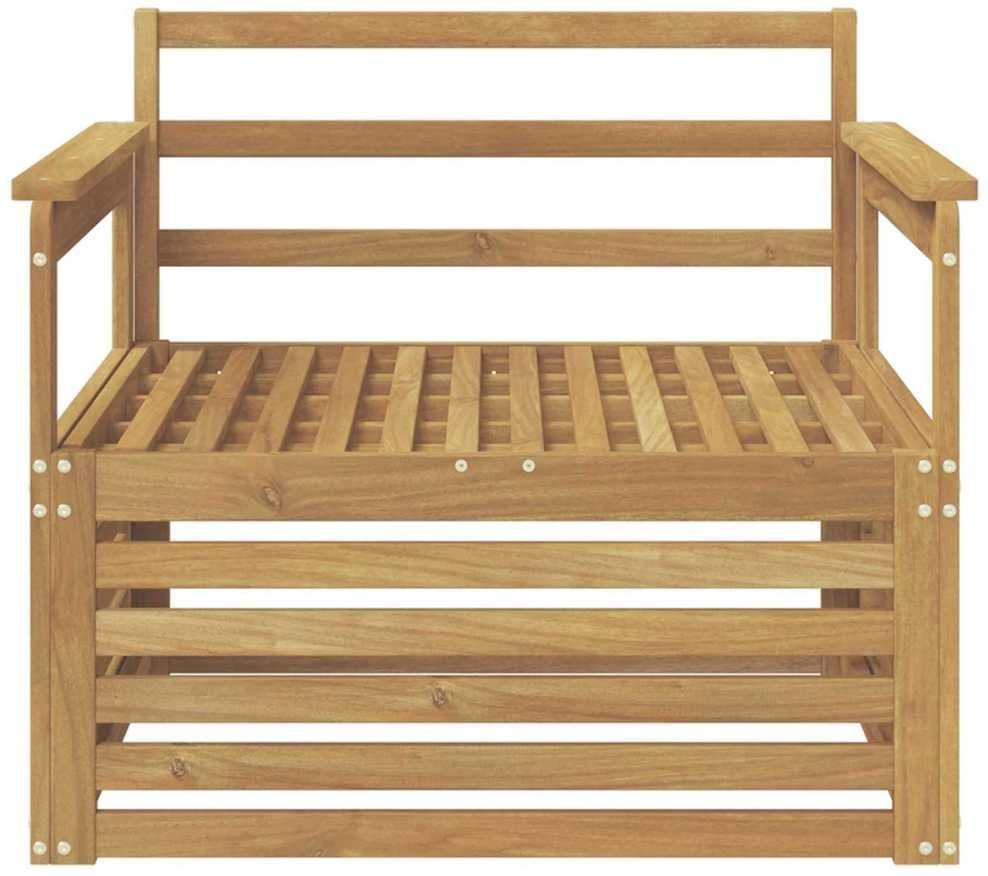 Lauko sofa Kietos akacijos mediena Balta